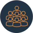 Abstract people cluster symbol