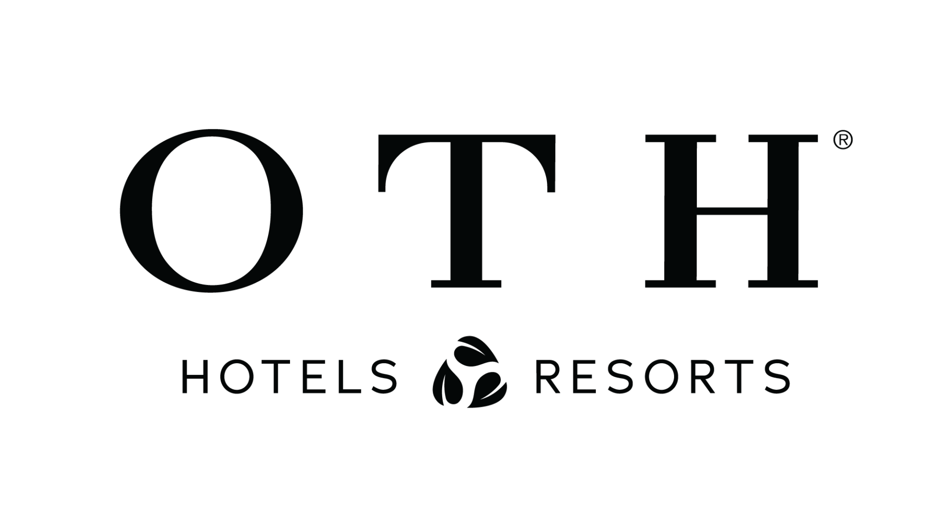 Logo for OTH Hotels & Resorts, which is written in black on a white background